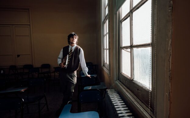 pensive student in buenos aires classroom